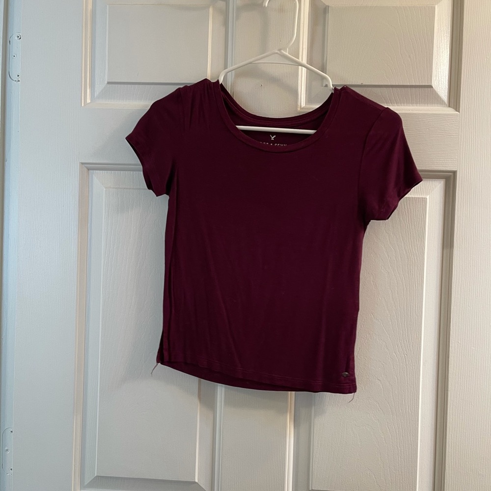 Maroon crop top